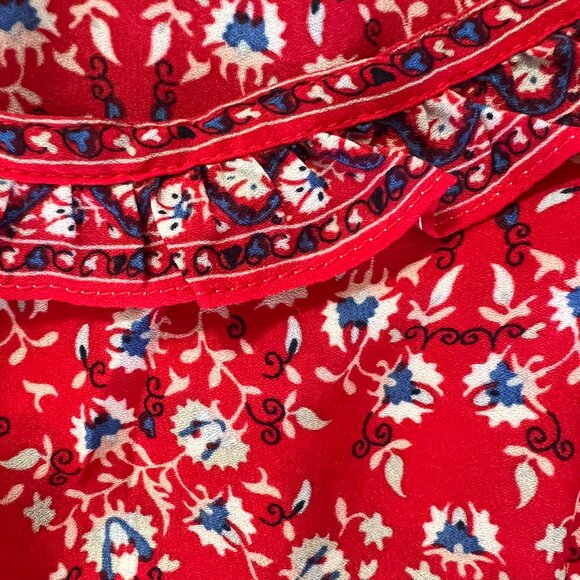 Max Studio - Red Floral Maxi Dress (L) - Picture 9 of 10